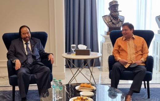 Airlangga Hartarto dan Surya Paloh