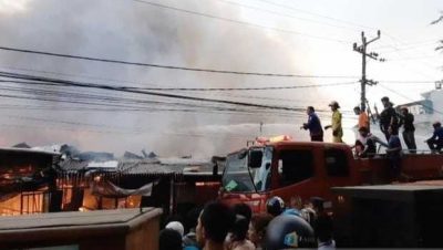 Kebakaran di Makassar