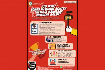 Lomba Membuat Konten Menolak Rokok