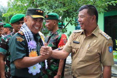 Bupati Bulukumba, Muchtar Ali Yusuf saat menerima Pangdam Hasanuddin, Andi Muhammad, di Kabupaten Bulukumba, Jumat 27 Mei 2022.