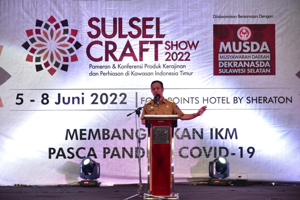 Andi Sudirman Sulaiman membuka acara Musyawarah Daerah (Musda) Dekranasda Sulsel yang dirangkaikan dengan Sulsel Craft Show 2022