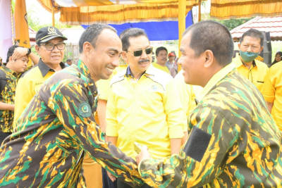 Ketua AMPG Sulsel, Rahman Pina saat melantik Ketua AMPG dan KPPG Takalar.
