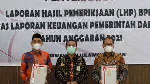 Pemkot Raih WTP dari BPK