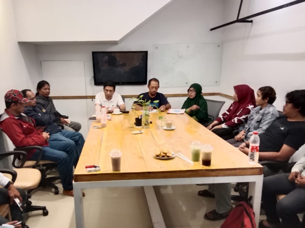 Saat rapat persiapan Deklarasi dan Pengukuhan Des Ganjar Kota Makassar. (Do.Ist)