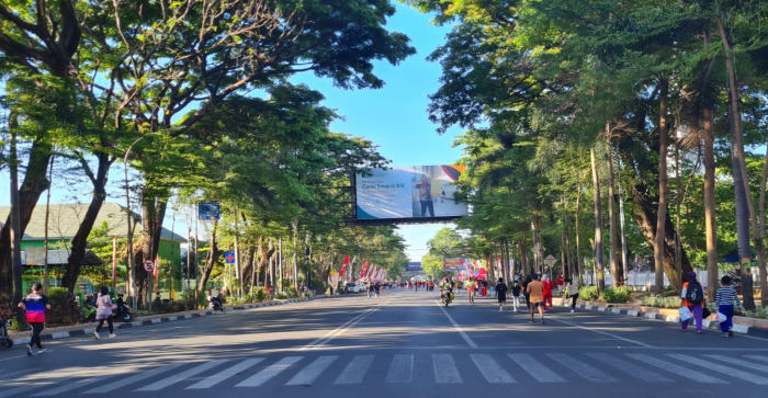 Car Free Day (CFD) di sepanjang Jalan Sudirman Makassar akhirnya kembali dibuka