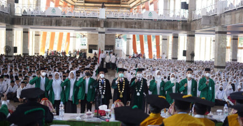 Universitas Islam Negeri (UIN) Alauddin Makassar mengadakan Sidang Senat Terbuka Luar Biasa di Masjid Agung Sultan Alauddin, Kampus II UIN, Romang Polong, Kab Gowa, Senin 29 Agustus 2022.