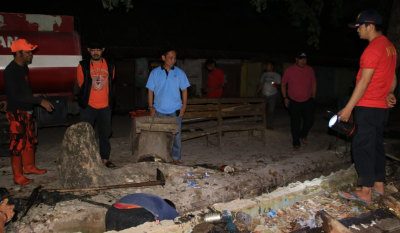 Dinas PUPR Kabupaten Bulukumba saat mengerjakan salah satu infrastruktur di Bulukumba.