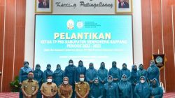 Gubernur Sulawesi Selatan, Andi Sudirman Sulaiman menghadiri Pelantikan Ketua Tim Penggerak PKK Kabupaten Sidenreng Rappang Periode 2022-2023
