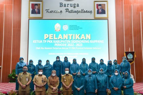 Gubernur Sulawesi Selatan, Andi Sudirman Sulaiman menghadiri Pelantikan Ketua Tim Penggerak PKK Kabupaten Sidenreng Rappang Periode 2022-2023