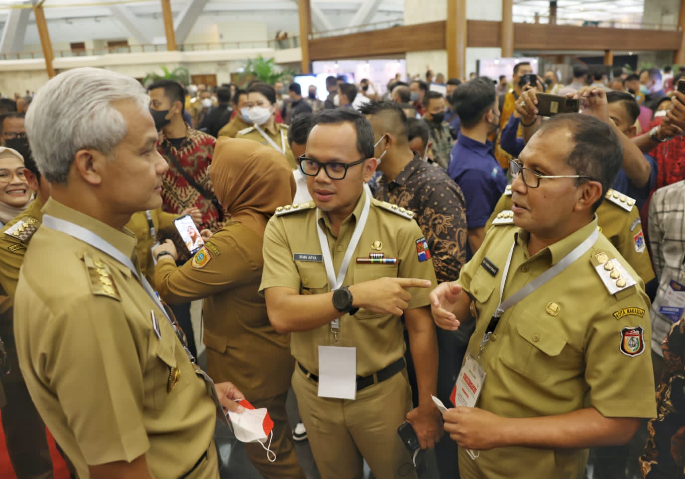 Walikota Makassar Moh. Ramdhan “Danny” Pomanto hadiri pengarahan Presiden RI Joko Widodo (Jokowi) di Jakarta Convention Center (JCC), Kamis 29 September 2022.