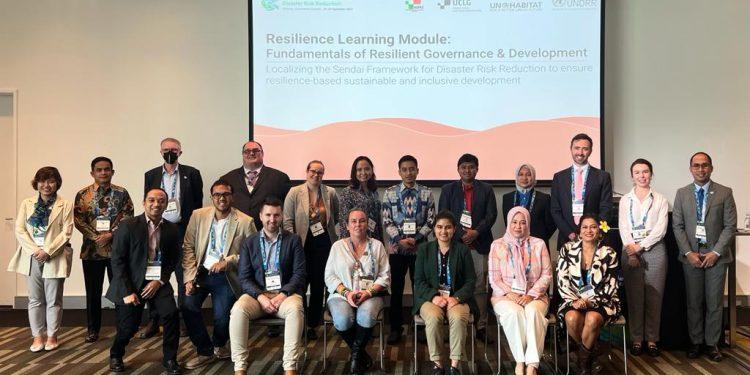 Wakil Wali Kota Makassar, Fatmawati Rusdi paparkan bagaimana strategis Kota Makassar meminimalisir resiko bencana dalam acara Asia-Pacific Ministerial Conference on Disaster Risk Reduction 2022, di Brisbane Australia