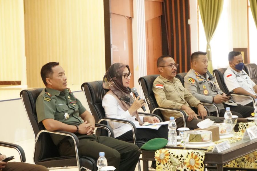 Rapat Pemantauan Pilkades Serentak 2022 Kabupaten Luwu Utara yang digelar virtual