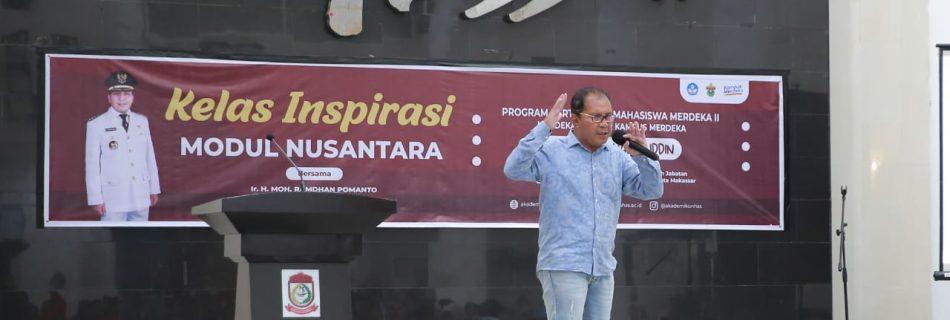 Walikota Makassar Moh. Ramdhan "Danny" Pomanto paparkan program Makassar dua kali tambah lebih baik pada acara literasi modul nusantara di Baruga Anging Mammiri, Sabtu malam, 17 September 2022.