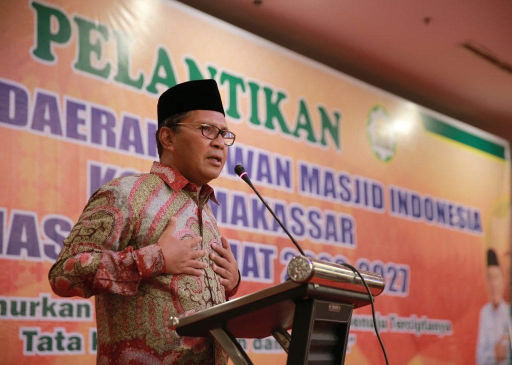 Walikota Makassar Moh. Ramdhan “Danny” Pomanto ajak Dewan Masjid Indonesia (DMI) bersinergi sukseskan program Pemerintah Kota Makassar.