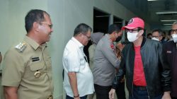 Walikota Makassar, Moh. Ramdhan ‘Danny’ Pomanto menjemput langsung Menteri Hukum dan Hak Asasi Manusia (Menkumham) RI, Yasonna H Laoly