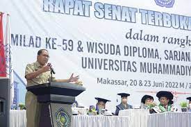 Milad ke -59 dan Wisuda Diploma Sarjana dan Pascasarjana ke-76 Universitas Muhammadiyah Makassar (Unismuh).