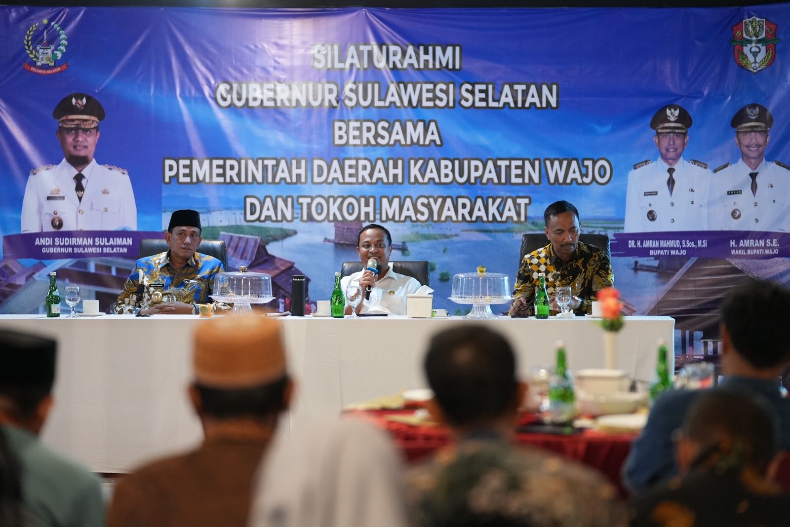 Gubernur Andi Sudirman Sulaiman saat kunjungan kerja di kabupaten wajo
