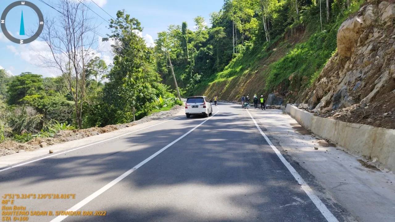 Jalan Ruas Rantepao - Sa'dan - Batusitanduk 5,4 Km Buka Daerah Terisolir