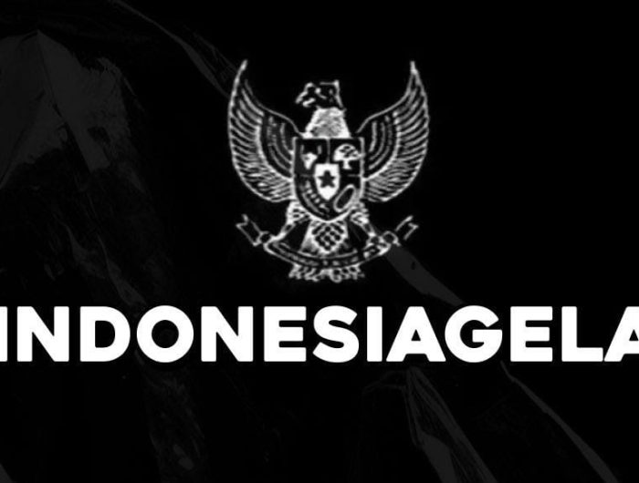 Sejumlah mahasiswa yang tergabung dalam Badan Eksekutif Mahasiswa (BEM) menggelar aksi demonstrasi bertajuk "Indonesia Gelap"