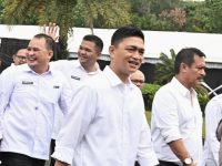 Nampak Bupati Bantaeng terpilih Uji Nurdin saat hendak mengikuti gladi bersih pelantikan serentak di Istana Negara.