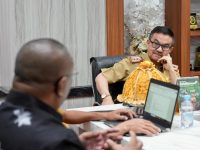Sekretaris Daerah Provinsi Sulawesi Selatan Jufri Rahman menerima tim World Agroforestry International Center For Research In Agroforestry (ICRAF).