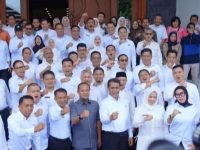 Wakil Ketua Komisi VI DPR RI, Nurdin Halid, turut menghadiri acara silaturahmi kepala daerah se-Sulawesi Selatan (Sulsel) yang digelar di kediaman Menteri Pertanian (Mentan) Andi Amran Sulaiman