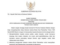 SURAT EDARAN GUBERNUR SULSEL