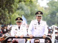 Bupati Bantaeng M. Fathul Fauzy Nurdin tiba di Kabupaten Bantaeng setelah dilantik dan mengikuti retreat selama depalan hari.