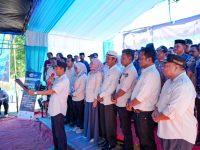 Para kepala desa dan lurah se-Kabupaten Barru secara resmi mendeklarasikan pembentukan Koperasi Merah Putih dalam rangkaian kegiatan Rembuk Tani Andalan Hati yang digelar di Desa Jangan-Jangan, Kecamatan Pujananting, Kamis (24/4/2025).