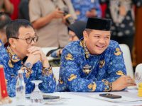 Bupati Kabupaten Bantaeng, Uji Nurdin saat mengikuti rakor ketahanan pangan, di Rujab Gubernur Sulsel.