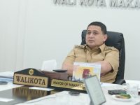 Wali Kota Makassar, Munafri Arifuddin mengikuti RPD secara virtual bersama Komisi II DPR RI