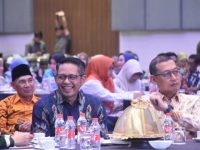 Ketua DPRD Kota Makassar, Supratman menghadiri Forum Konsultasi Publik Rancangan Awal Rencana Kerja Pemerintah Daerah (RKPD) Tahun 2026 yang digelar di Four Points by Sheraton, Makassar, Kamis (30/1/2025).