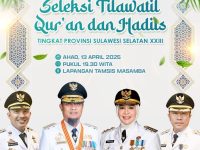 Kegiatan ini berlangsung pada 11 hingga 20 April di Kabupaten Luwu Utara, dengan mengusung tema "Mewujudkan Generasi Qur'ani Menuju Sulsel Unggul dan Bermartabat.