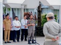 Gubernur Sulawesi Selatan, Andi Sudirman Sulaiman secara resmi melepas 58 personel Satuan Tugas Khusus “Sawerigading” dari Satpol PP Provinsi Sulsel untuk mengamankan jalannya Pemungutan Suara Ulang (PSU) Pemilihan Wali Kota dan Wakil Wali Kota Palopo.