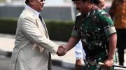 Presiden Republik Indonesia, Prabowo Subianto, menghadiri acara halal bihalal bersama para purnawirawan TNI Angkatan Darat di Balai Kartini, Jakarta, Selasa (6/5/2025) sore.