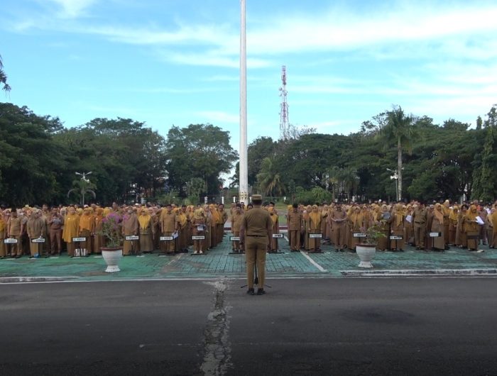 Ratusan ASN Pemkab Pangkep Ikut Apel Usai Libur Lebaran