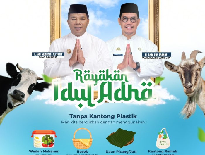 Pemerintah Kabupaten Bulukumba mengeluarkan surat edaran terkait pelaksanaan Idul Adha ramah lingkungan.