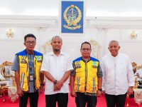 Gubernur Sulawesi Selatan, Andi Sudirman Sulaiman menerima kunjungan Direktorat Jenderal Prasarana Strategis Kementerian Pekerjaan Umum dan Perumahan Rakyat (PUPR) di Rumah Jabatan Gubernur Sulsel, Jumat (20/6/2025).