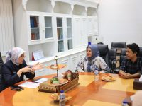 Wakil Wali Kota Makassar, Aliyah Mustika Ilham, menerima audiensi dari tim produksi film Doti: Tumbal Ilmu Hitam yang diproduksi oleh Ruang Visual Production.