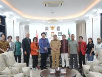 Pemerintah Kota Makassar menerima kunjungan dari perwakilan Kota Maniwa, Jepang, bersama tim dari Yachiyo Engineering Co. LTD di Kantor Balai Kota Makassar, Senin (24/6/2025).