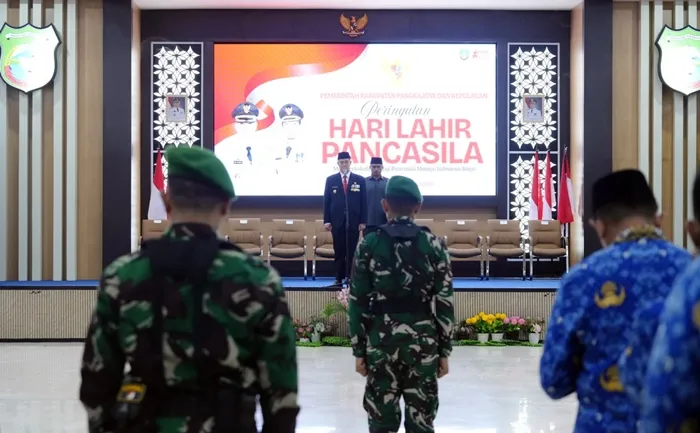 Upacara Peringatan Hari Lahir Pancasila dipimpin langsung oleh Bupati Pangkep, Muhammad Yusran Lalogau