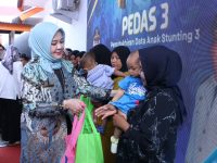 Wakil Gubernur Sulawesi Selatan, Fatmawati Rusdi, saat meresmikan dua program inovatif percepatan penanganan stunting di Kabupaten Bulukumba. (Foto Dok.Humas)