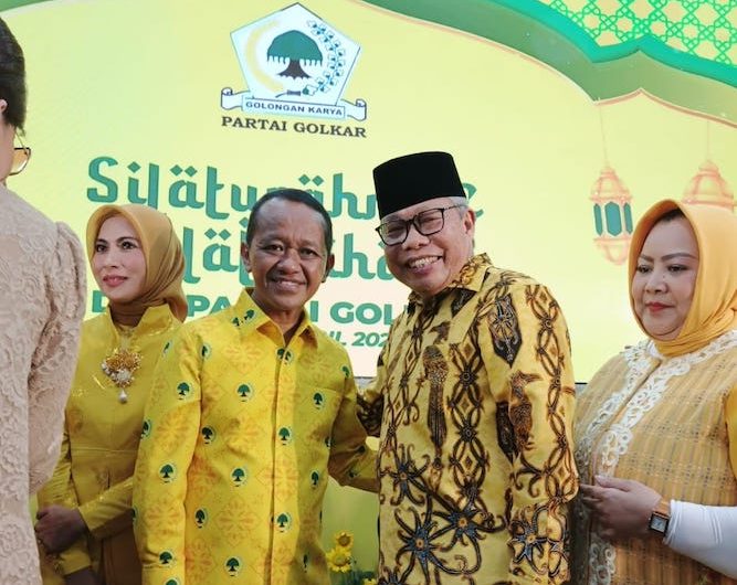 Anggota Komisi II DPR RI, Taufan Pawe saat bersama Menteri ESDM, Bahlil Lahadalia.