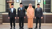 Wali Kota Parepare, H. Tasming Hamid (TSM), resmi melantik Amarun Agung Hamka sebagai Penjabat (Pj) Sekretaris Daerah (Sekda) dalam sebuah seremoni khidmat yang digelar di Auditorium BJ Habibie. Rabu, (2/7/2025).
