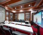 Kepala Badan Pengembangan Sumber Daya Manusia (BPSDM) Sulawesi Selatan, Prof. Muhammad Jufri, memaparkan Rancangan Proyek Perubahan (RPP) bertajuk INTAN–WPL (Internalisasi Budaya Belajar ASN melalui Workplace Learning) dalam Seminar Nasional Pelatihan Kepemimpinan Tingkat I Lembaga Administrasi Negara (LAN) Tahun 2025.