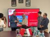 Direktur PT Huadi Bantaeng Industry Park (HBIP), Lily Dewi Candinegara saat bersama Konsul Jenderal Australia di Makassar, Todd Dias, di kawasan Huadi group, Jumat, 4 Juli 2025.