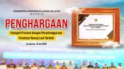 Kementerian Kelautan dan Perikanan (KKP) RI menganugerahkan penghargaan kepada Pemprov Sulsel atas keberhasilannya sebagai pemerintah provinsi dalam penyelenggaraan penataan ruang laut terbaik.