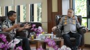Wali Kota Parepare, Tasming Hamid menerima audiensi Kapolres Parepare, AKBP Indra Waspada Yuda, di Kantor Wali Kota Parepare, Jumat (18/07/2025).