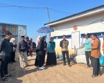 Ketua Tim Penggerak dan Pemberdayaan Kesejahteraan Keluarga (TP-PKK) Kota Makassar, Melinda Aksa melakukan kunjungan ke tempat pengelolaan sampah YLM (Yayasan Lestari Mulia) di Tempat Pembuangan Akhir (TPA) Tamangapa kota Makassar didampingi oleh Kepala Dinas Lingkungan Hidup Kota Makassar.