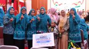 Ketua Tim Penggerak PKK Kota Parepare, dr. Andi Arfiah Tasming, menghadiri acara penutupan kegiatan Hari Anak Nasional (HAN) tingkat Provinsi Sulawesi Selatan yang digelar di Kompleks Rumah Jabatan Gubernur Sulsel, Makassar, Selasa, 29 Juli 2025.